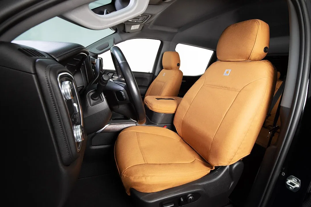 GTF640ABCABN – COVERCRAFT Seat Cover, Seat Style C - Bucket Seat With Adjustable Headrests Duck Weave Fabric Carhartt...